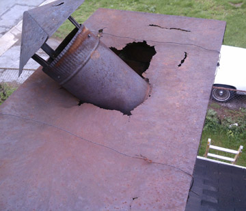 Rusted Chimney Chase Top