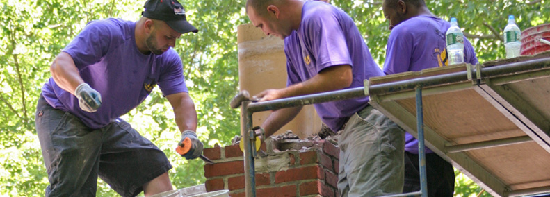 masonry repair in glastonbury chimney rebuilding project