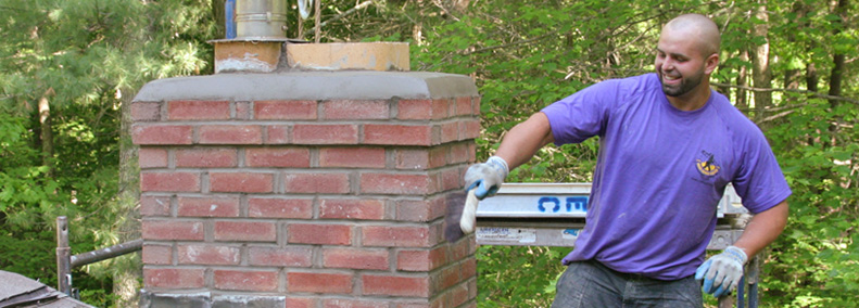 new chimney built in south glastonbury because of chimney leak