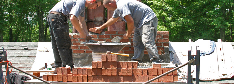 new chimney rebuild in coventry includes masonry work by chimney sweeps