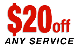 $20 off any service! enter your name and email below to receive this coupon!